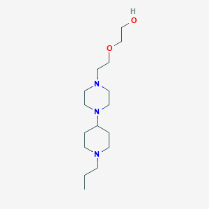 molecular formula C16H33N3O2 B4957204 2-{2-[4-(1-propyl-4-piperidinyl)-1-piperazinyl]ethoxy}ethanol 
