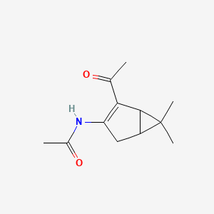 molecular formula C12H17NO2 B4957236 N-(2-acetyl-6,6-dimethylbicyclo[3.1.0]hex-2-en-3-yl)acetamide 