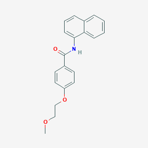 molecular formula C20H19NO3 B495725 4-(2-methoxyethoxy)-N-(1-naphthyl)benzamide 