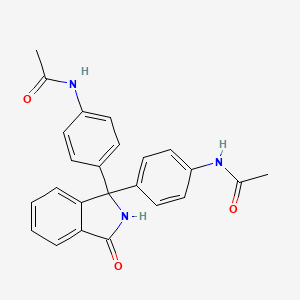 molecular formula C24H21N3O3 B4957274 N,N'-[(3-oxo-2,3-dihydro-1H-isoindole-1,1-diyl)di-4,1-phenylene]diacetamide 
