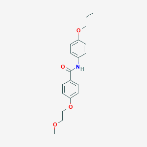 molecular formula C19H23NO4 B495729 4-(2-methoxyethoxy)-N-(4-propoxyphenyl)benzamide 