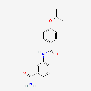 molecular formula C17H18N2O3 B4957355 3-[(4-isopropoxybenzoyl)amino]benzamide 