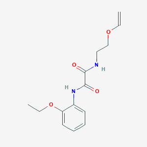 molecular formula C14H18N2O4 B4957377 N-(2-ethoxyphenyl)-N'-[2-(vinyloxy)ethyl]ethanediamide 