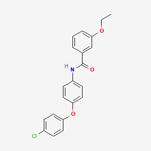 molecular formula C21H18ClNO3 B4957405 N-[4-(4-chlorophenoxy)phenyl]-3-ethoxybenzamide 