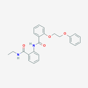 molecular formula C24H24N2O4 B495741 N-ethyl-2-{[2-(2-phenoxyethoxy)benzoyl]amino}benzamide 