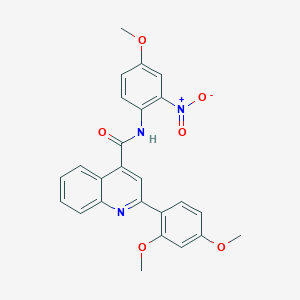 molecular formula C25H21N3O6 B4957450 2-(2,4-dimethoxyphenyl)-N-(4-methoxy-2-nitrophenyl)-4-quinolinecarboxamide 
