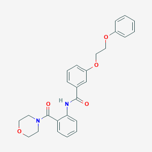 N-[2-(4-morpholinylcarbonyl)phenyl]-3-(2-phenoxyethoxy)benzamide