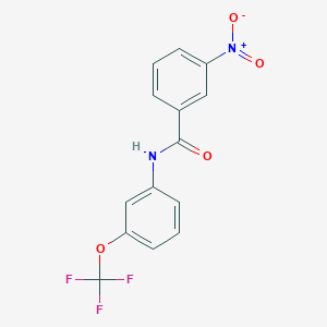 molecular formula C14H9F3N2O4 B4957488 3-nitro-N-[3-(trifluoromethoxy)phenyl]benzamide 
