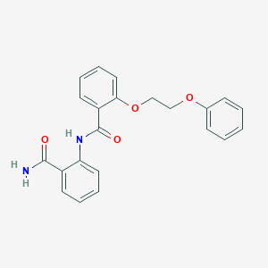 molecular formula C22H20N2O4 B495751 N-(2-carbamoylphenyl)-2-(2-phenoxyethoxy)benzamide 