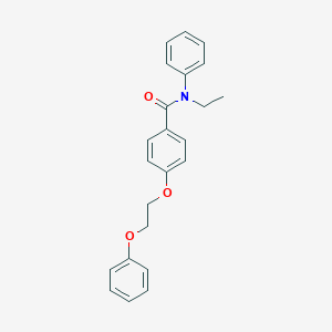 molecular formula C23H23NO3 B495752 N-ethyl-4-(2-phenoxyethoxy)-N-phenylbenzamide 