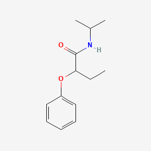 molecular formula C13H19NO2 B4957529 N-isopropyl-2-phenoxybutanamide 