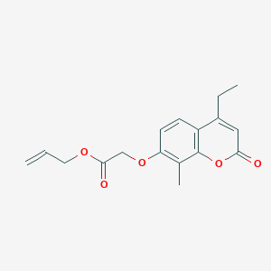 molecular formula C17H18O5 B4957531 allyl [(4-ethyl-8-methyl-2-oxo-2H-chromen-7-yl)oxy]acetate 