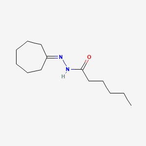 molecular formula C13H24N2O B4957565 N'-cycloheptylidenehexanohydrazide 