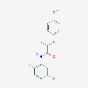 molecular formula C17H18ClNO3 B4957572 N-(5-chloro-2-methylphenyl)-2-(4-methoxyphenoxy)propanamide 