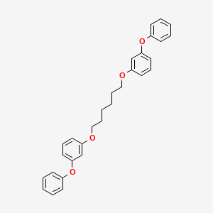 molecular formula C30H30O4 B4957576 1,1'-[1,6-hexanediylbis(oxy)]bis(3-phenoxybenzene) 