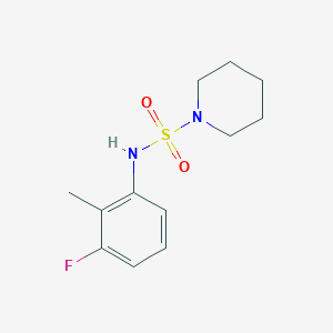 molecular formula C12H17FN2O2S B4957631 N-(3-fluoro-2-methylphenyl)-1-piperidinesulfonamide 