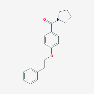 molecular formula C19H21NO2 B495764 1-[4-(2-Phenylethoxy)benzoyl]pyrrolidine 