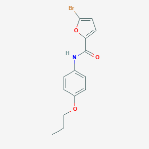 molecular formula C14H14BrNO3 B495767 5-bromo-N-(4-propoxyphenyl)furan-2-carboxamide 