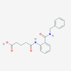 molecular formula C19H20N2O4 B495768 5-{2-[(Benzylamino)carbonyl]anilino}-5-oxopentanoic acid 