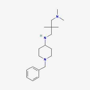 molecular formula C19H33N3 B4957694 (1-benzyl-4-piperidinyl)[3-(dimethylamino)-2,2-dimethylpropyl]amine 