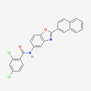 molecular formula C24H14Cl2N2O2 B4957700 2,4-dichloro-N-[2-(2-naphthyl)-1,3-benzoxazol-5-yl]benzamide 
