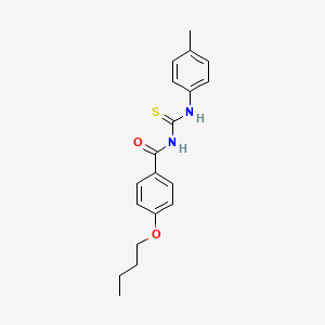 molecular formula C19H22N2O2S B4957712 4-butoxy-N-{[(4-methylphenyl)amino]carbonothioyl}benzamide 