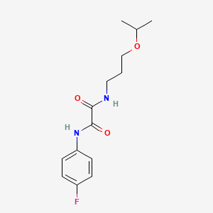 molecular formula C14H19FN2O3 B4957714 N-(4-fluorophenyl)-N'-(3-isopropoxypropyl)ethanediamide 