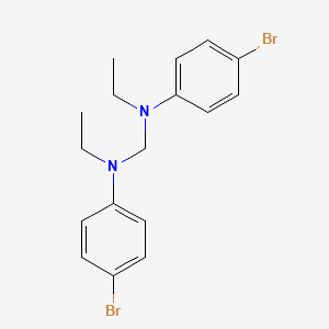 molecular formula C17H20Br2N2 B4957715 (4-bromophenyl){[(4-bromophenyl)(ethyl)amino]methyl}ethylamine 