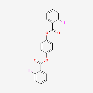 molecular formula C20H12I2O4 B4957731 1,4-phenylene bis(2-iodobenzoate) 