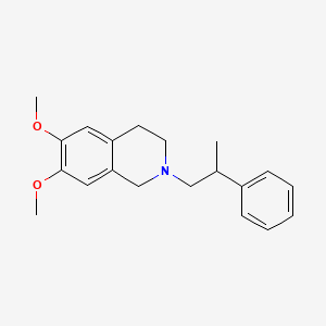 molecular formula C20H25NO2 B4957752 6,7-dimethoxy-2-(2-phenylpropyl)-1,2,3,4-tetrahydroisoquinoline 