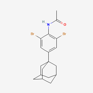 molecular formula C18H21Br2NO B4957773 N-[4-(1-adamantyl)-2,6-dibromophenyl]acetamide 