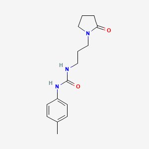 molecular formula C15H21N3O2 B4957779 N-(4-methylphenyl)-N'-[3-(2-oxo-1-pyrrolidinyl)propyl]urea 