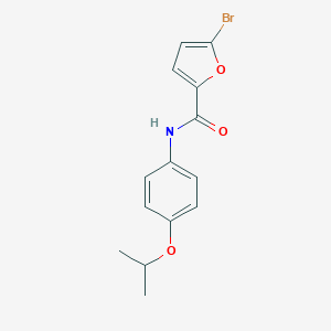 molecular formula C14H14BrNO3 B495780 5-bromo-N-(4-isopropoxyphenyl)-2-furamide 