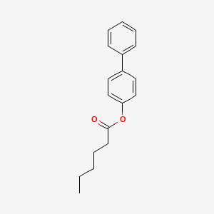 molecular formula C18H20O2 B4957808 4-biphenylyl hexanoate 