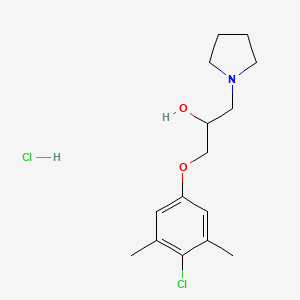 molecular formula C15H23Cl2NO2 B4957814 1-(4-chloro-3,5-dimethylphenoxy)-3-(1-pyrrolidinyl)-2-propanol hydrochloride 
