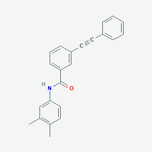 molecular formula C23H19NO B4957821 N-(3,4-dimethylphenyl)-3-(phenylethynyl)benzamide 