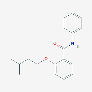 molecular formula C18H21NO2 B495783 2-(3-methylbutoxy)-N-phenylbenzamide 