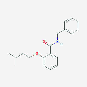 molecular formula C19H23NO2 B495784 N-benzyl-2-(3-methylbutoxy)benzamide 