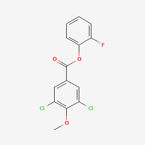 2-fluorophenyl 3,5-dichloro-4-methoxybenzoate