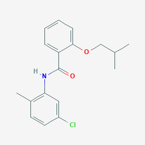 molecular formula C18H20ClNO2 B495788 N-(5-chloro-2-methylphenyl)-2-isobutoxybenzamide 