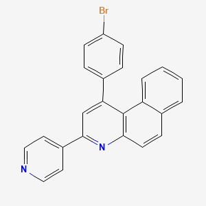 molecular formula C24H15BrN2 B4957907 1-(4-bromophenyl)-3-(4-pyridinyl)benzo[f]quinoline 