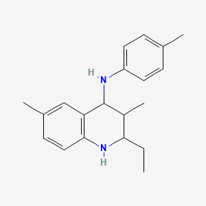 molecular formula C20H26N2 B4957913 2-ethyl-3,6-dimethyl-N-(4-methylphenyl)-1,2,3,4-tetrahydro-4-quinolinamine 