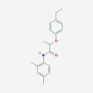 molecular formula C19H23NO2 B495792 N-(2,4-dimethylphenyl)-2-(4-ethylphenoxy)propanamide 