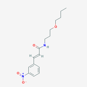 molecular formula C16H22N2O4 B4957953 N-(3-butoxypropyl)-3-(3-nitrophenyl)acrylamide 
