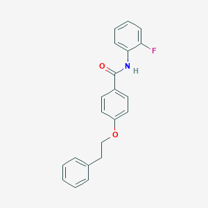 molecular formula C21H18FNO2 B495796 N-(2-fluorophenyl)-4-(2-phenylethoxy)benzamide 