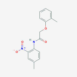 molecular formula C16H16N2O4 B4958029 N-(4-methyl-2-nitrophenyl)-2-(2-methylphenoxy)acetamide 
