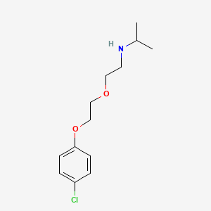 molecular formula C13H20ClNO2 B4958030 N-{2-[2-(4-chlorophenoxy)ethoxy]ethyl}-2-propanamine 