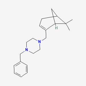 molecular formula C21H30N2 B4958040 1-benzyl-4-[(6,6-dimethylbicyclo[3.1.1]hept-2-en-2-yl)methyl]piperazine 