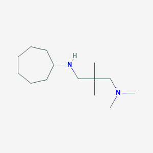 molecular formula C14H30N2 B4958053 N'-cycloheptyl-N,N,2,2-tetramethyl-1,3-propanediamine 