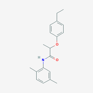 molecular formula C19H23NO2 B495806 N-(2,5-dimethylphenyl)-2-(4-ethylphenoxy)propanamide 